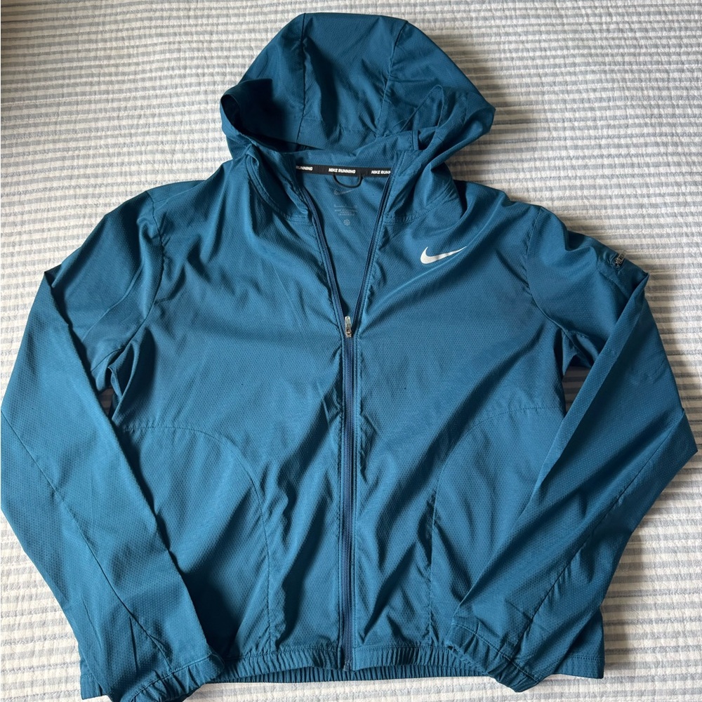 Nike Teal Hooded running Jacket
